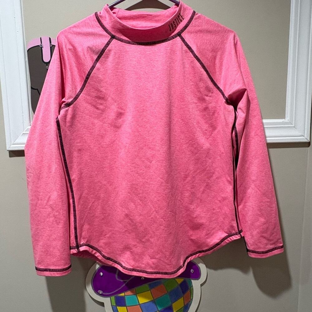 Justice Active Bright Pink Top